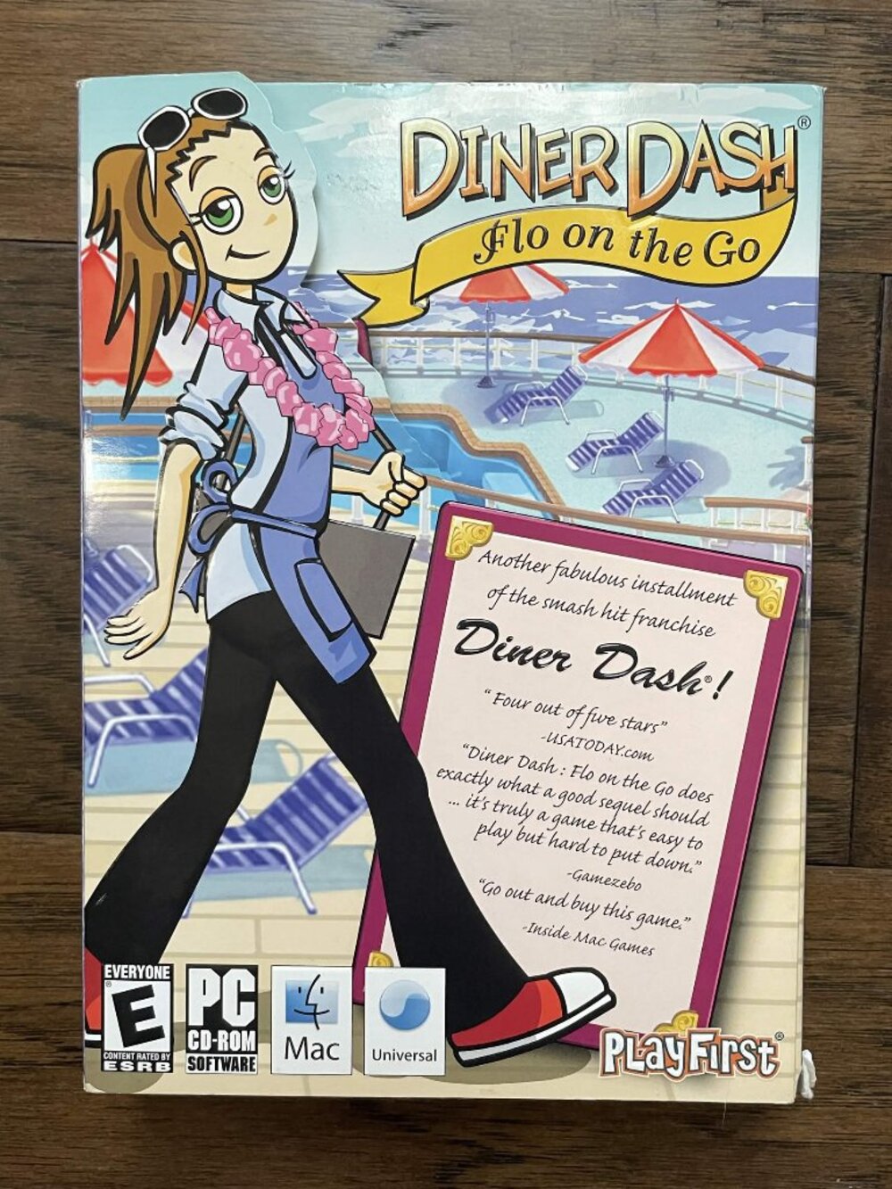 Diner Dash Flo on the Go PC CD-ROM Vintage 2000s Game